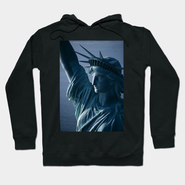 Statue of Liberty Closeup Photograph Hoodie by Bravuramedia